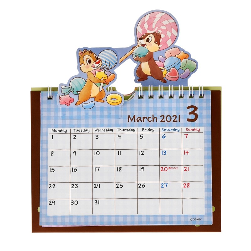 COMMANDE - DISNEY STORE JAPON - CALENDRIER DE TABLE 2021/ TIC&TAC