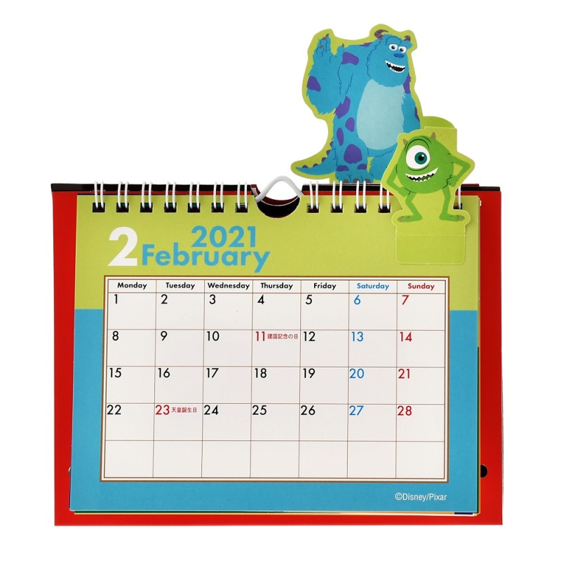 COMMANDE - DISNEY STORE JAPON - CALENDRIER DE TABLE 2021/ PIXAR