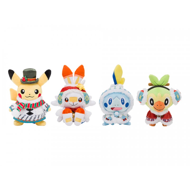 Pokemon Center Noël Merveilles 2020 Poupée Peluche Scorbunny Japon Officiel