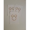 STOCK - CARTE/PRINT DE NOEL - MICKEY GUIRLANDE