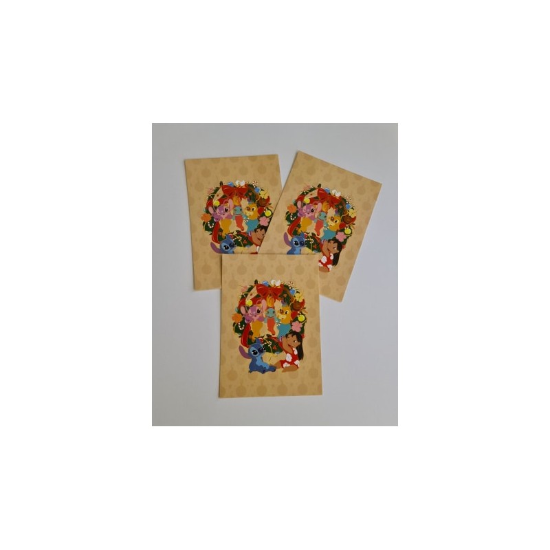 STOCK - CARTE/PRINT DE NOEL - STITCHMAS