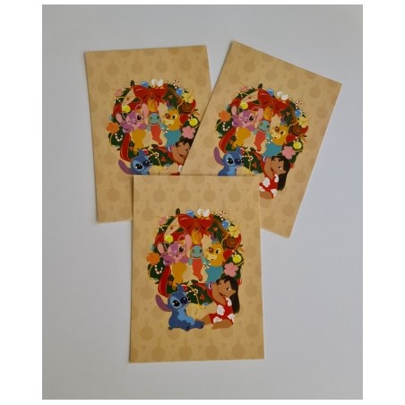 STOCK - CARTE/PRINT DE NOEL - STITCHMAS