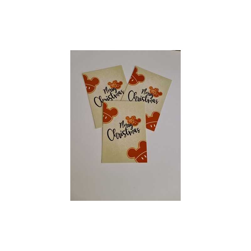 STOCK - CARTE/PRINT DE NOEL - MICKEY COOKIE