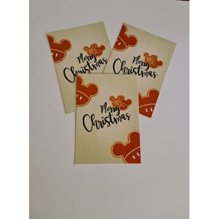 STOCK - CARTE/PRINT DE NOEL - MICKEY COOKIE