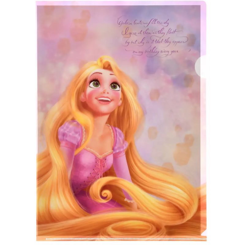 COMMANDE - DISNEY STORE JAPON - CLEARFILE RAIPONCE 3