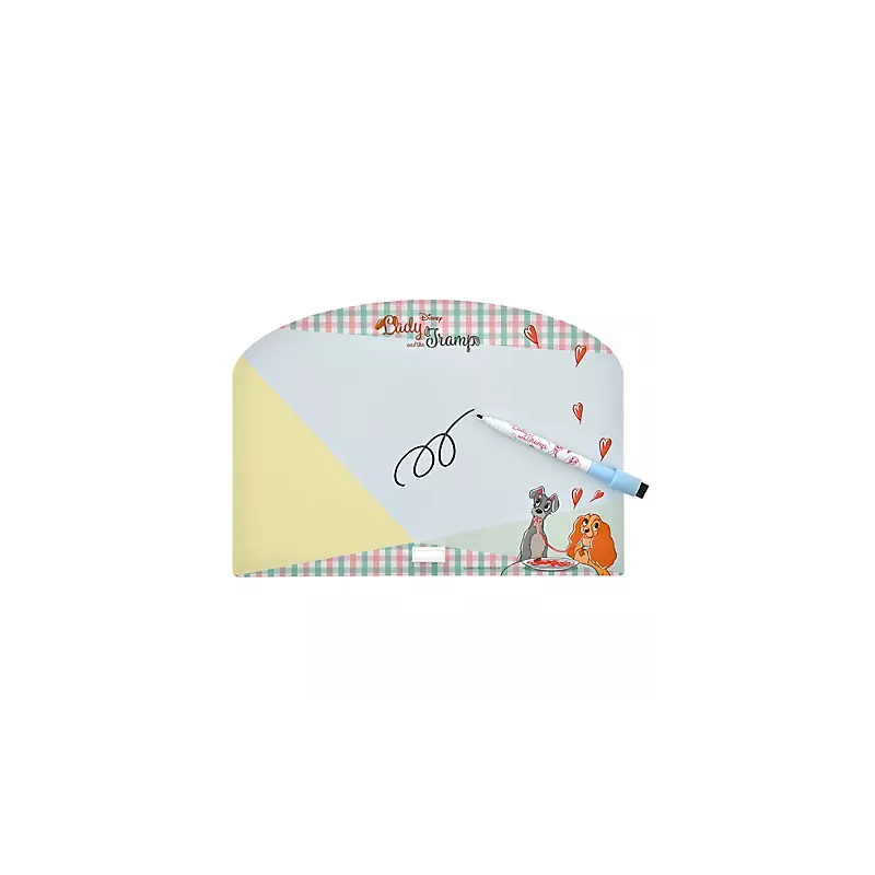 COMMANDE - DISNEY STORE JAPON - WHITEBOARD RETRO CHECK COLLECTION - LADY AND TRAMP