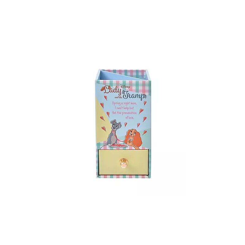 COMMANDE - DISNEY STORE JAPON - CLIPBOARD RETRO CHECK COLLECTION - LADY AND TRAMP