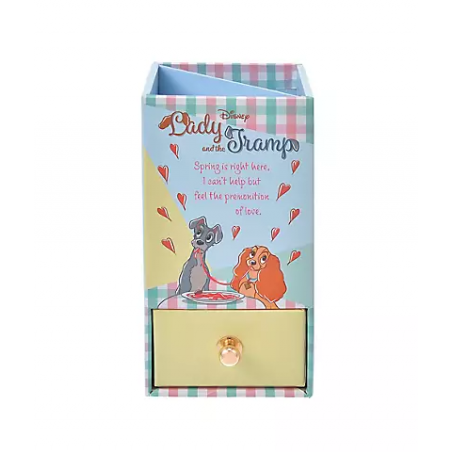 COMMANDE - DISNEY STORE JAPON - CLIPBOARD RETRO CHECK COLLECTION - LADY AND TRAMP
