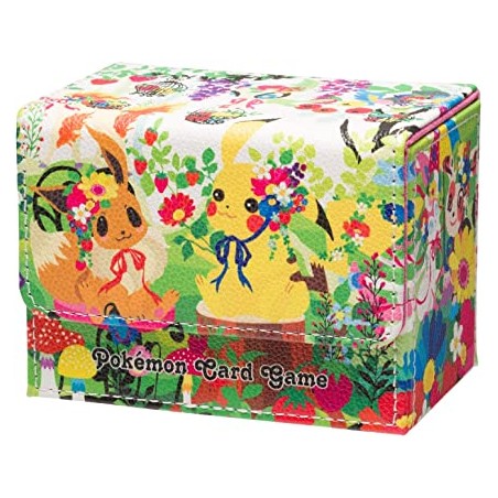 STOCK - POKEMON CENTER JAPON - DECKBOX FAUX CUIRE - PIKACHU & EVOLI BERRY