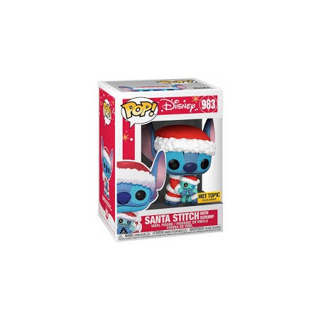 STOCK - FUNKO POP DISNEY - SANTA STITCH