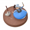 COMMANDE - DISNEY STORE JAPON - STORY COLLECTION - FIGURINE FEE BLEU