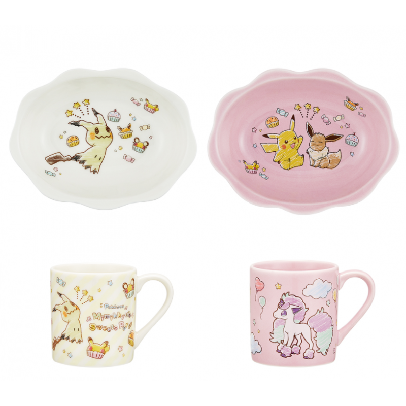 COMMANDE - ICHIBAN KUJI POKEMON - MIMIKKYU'S SWEETS PARTY - E PRIX MUG & ASSIETTE