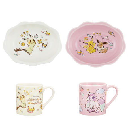 COMMANDE - ICHIBAN KUJI POKEMON - MIMIKKYU'S SWEETS PARTY - E PRIX MUG & ASSIETTE