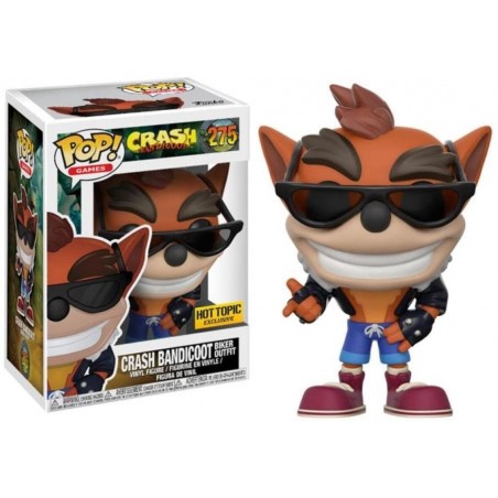 COMMANDE - FUNKO POP - CRASH BANDICOOT BIKER OUTFIT