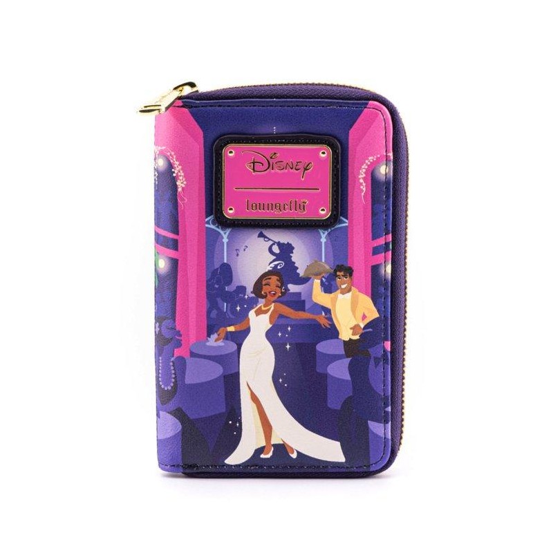 STOCK  - LOUNGEFLY X DISNEY - PRINCESS AND THE FROG TIANA'S PALACE ZIP AROUND WALLET
