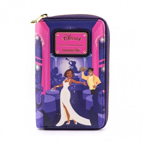 STOCK  - LOUNGEFLY X DISNEY - PRINCESS AND THE FROG TIANA'S PALACE ZIP AROUND WALLET