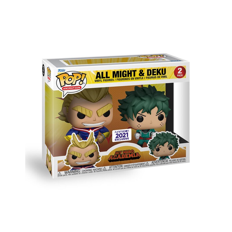 COMMANDE - FUNKO POP ANIMATION - MY HERO ACADEMIA ALL MIGHT & DEKU 2PACK