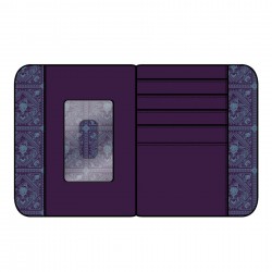 STOCK - LF DISNEY ENG YZMA KITTY ZIP AROUND WALLET