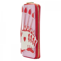 STOCK  - LF DISNEY AIW ACES OF HEARTS ZIP AROUND WALLET
