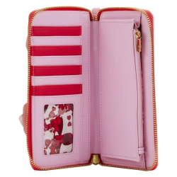 STOCK  - LF DISNEY AIW ACES OF HEARTS ZIP AROUND WALLET