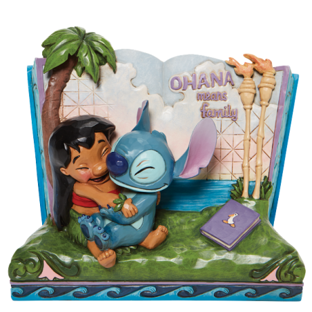 STOCK - ENESCO - DISNEY TRADITIONS - Lilo and Stitch Storybook Figurine