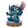 STOCK - ENESCO - DISNEY TRADITIONS - Stitch Wrapped in Lights Figurine