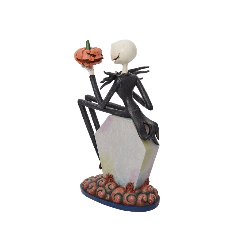 STOCK - ENESCO - DISNEY TRADITIONS - Jack on Gravestone Figurine