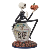 STOCK - ENESCO - DISNEY TRADITIONS - Jack on Gravestone Figurine