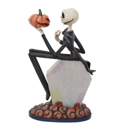 STOCK - ENESCO - DISNEY TRADITIONS - Jack on Gravestone Figurine