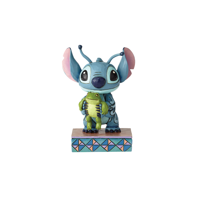 STOCK - ENESCO - DISNEY TRADITIONS - JStrange Life-Forms (Stitch with Frog Figurine)