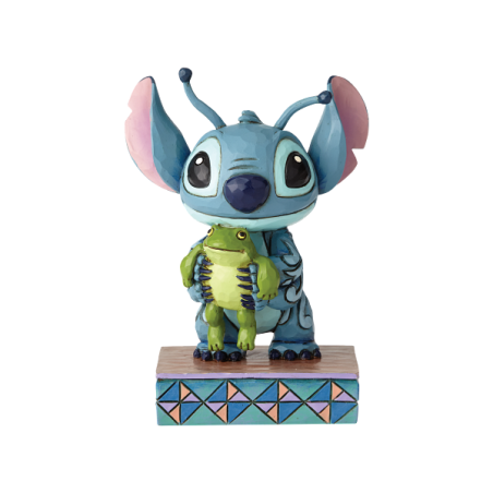 STOCK - ENESCO - DISNEY TRADITIONS - JStrange Life-Forms (Stitch with Frog Figurine)