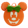 STOCK - LF DISNEY GLOW FACE PUMPKIN MINNIE FIGURAL CROSS  BODY BAG