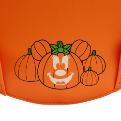 STOCK - LF DISNEY GLOW FACE PUMPKIN MINNIE FIGURAL CROSS  BODY BAG