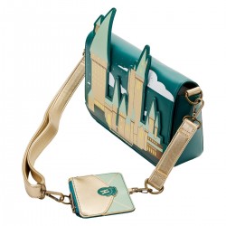 STOCK - LF Harry Potter Golden Hogwarts Castle Crossbody Purse with Pouch