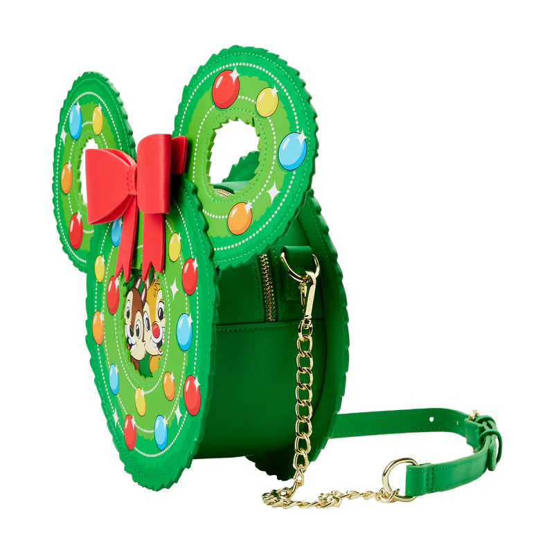 STOCK - LF DISNEY CHIP AND DALE FIGURAL WREATH CROSS BODY BAG