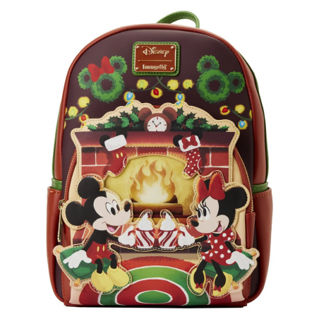 STOCK- LF DISNEY MICKEY MINNIE HOT COCOA FIREPLACE LIGHT UP MINI BACKPACK