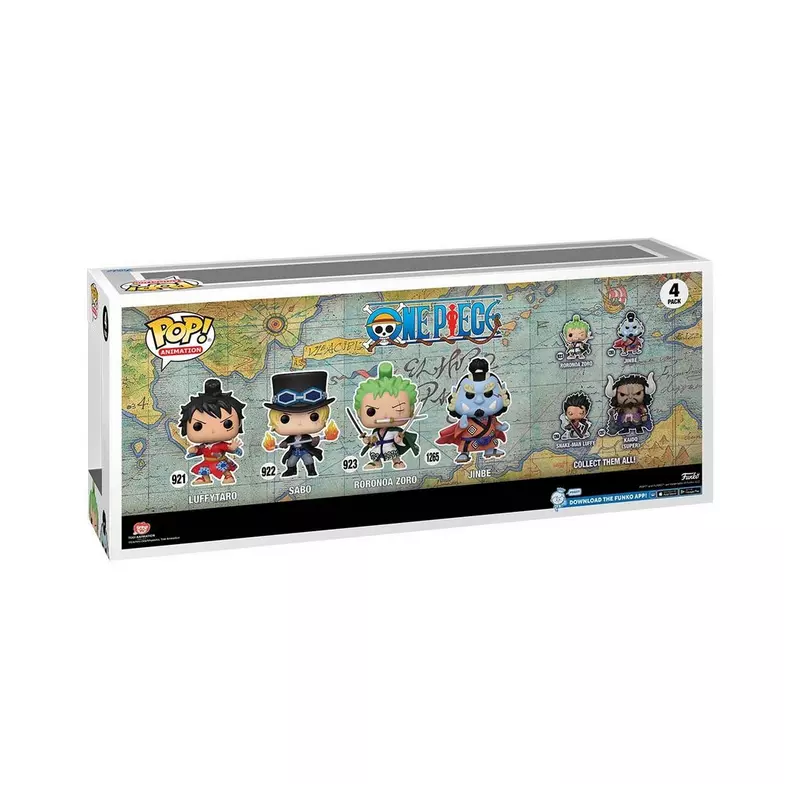 PRECOMMANDE - FUNKO POP - 4PACK LUFFYTARO/SABO/RORONOA ZORO/JINBE