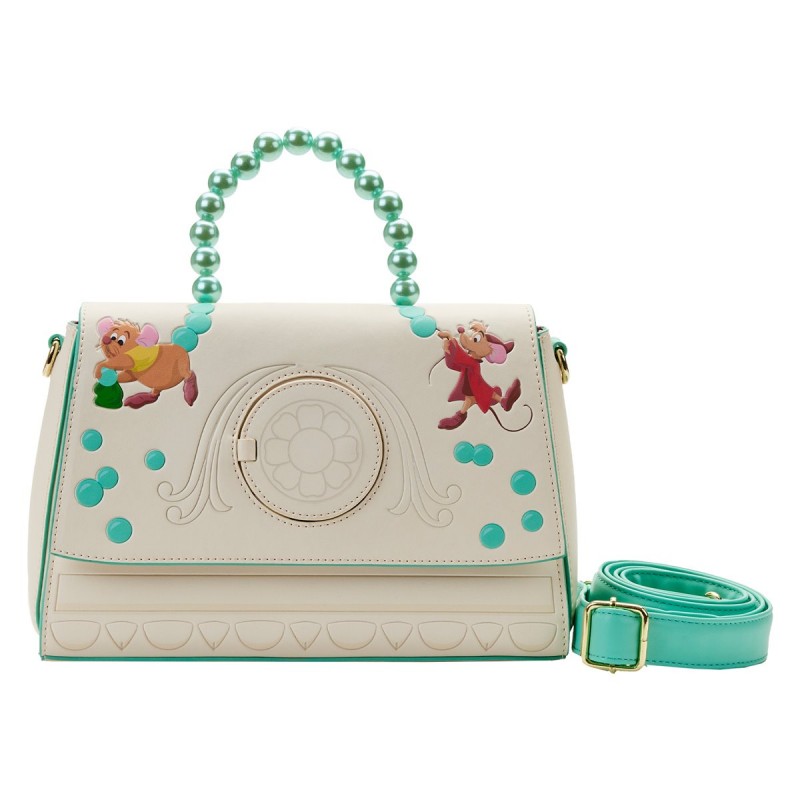 STOCK - LF Cinderella Gus Gus and Jack Bead Handle Crossbody Purse