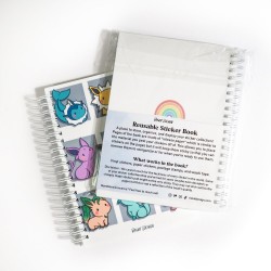 STOCK - RISKIT DESIGN - Cahier réutilisable pour autocollants