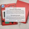 STOCK - RISKIT DESIGN - Cahier réutilisable pour autocollants
