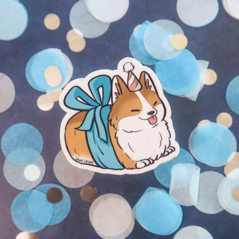 STOCK - RISKIT DESIGN - Vinyl Stickers CELEBRATION BOI YOGI