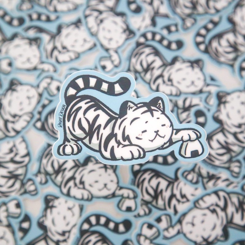 STOCK - RISKIT DESIGN - Vinyl Stickers PLAYFUL NEKOHAN