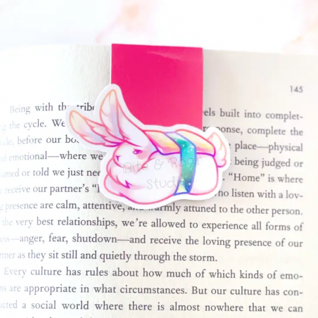 STOCK - BITE AND ROAR STUDIO - MARQUE PAGE MAGNETIQUE "Bunny Sushi Nigiri"