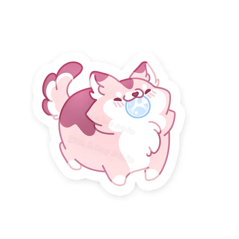 STOCK - BITE AND ROAR STUDIO - STICKERS " BROWN WOLF DOG "