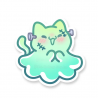 STOCK - BITE AND ROAR STUDIO - STICKERS " FRANKESTEIN CAT "