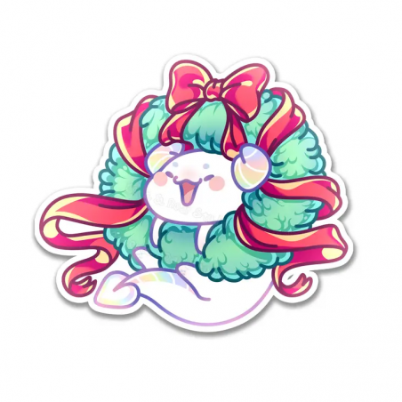 STOCK - BITE AND ROAR STUDIO - STICKERS "CHRISTMAS DRAGON"