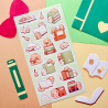 STOCK - STICKII - FEUILL DE STICKERS "BOOK BEAR"