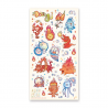 STOCK - STICKII - FEUILLE DE STICKERS "FIRE & WATER"