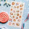 STOCK - STICKII - FEUILLE DE STICKERS "JOLLY GINGERBREAD"