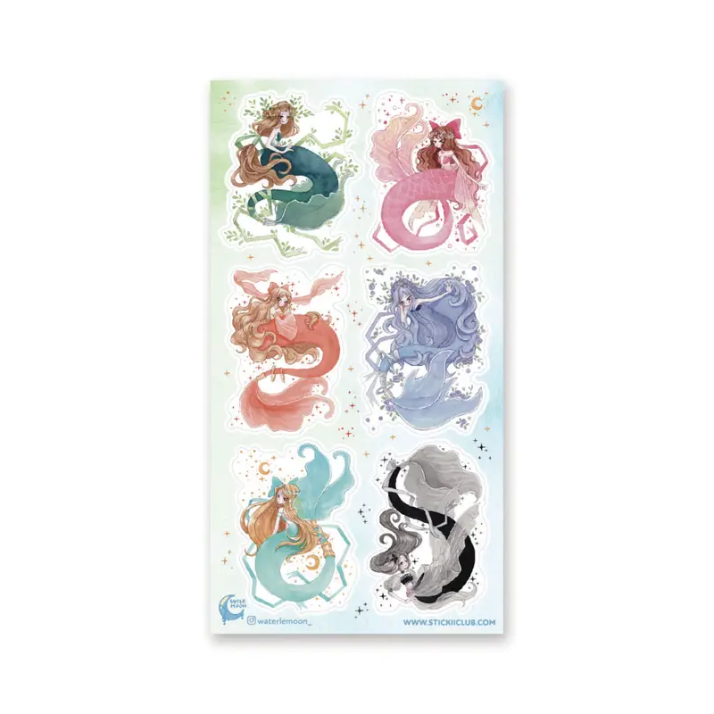 STOCK - STICKII - FEUILLE DE STICKERS "STYLISH SEAS"